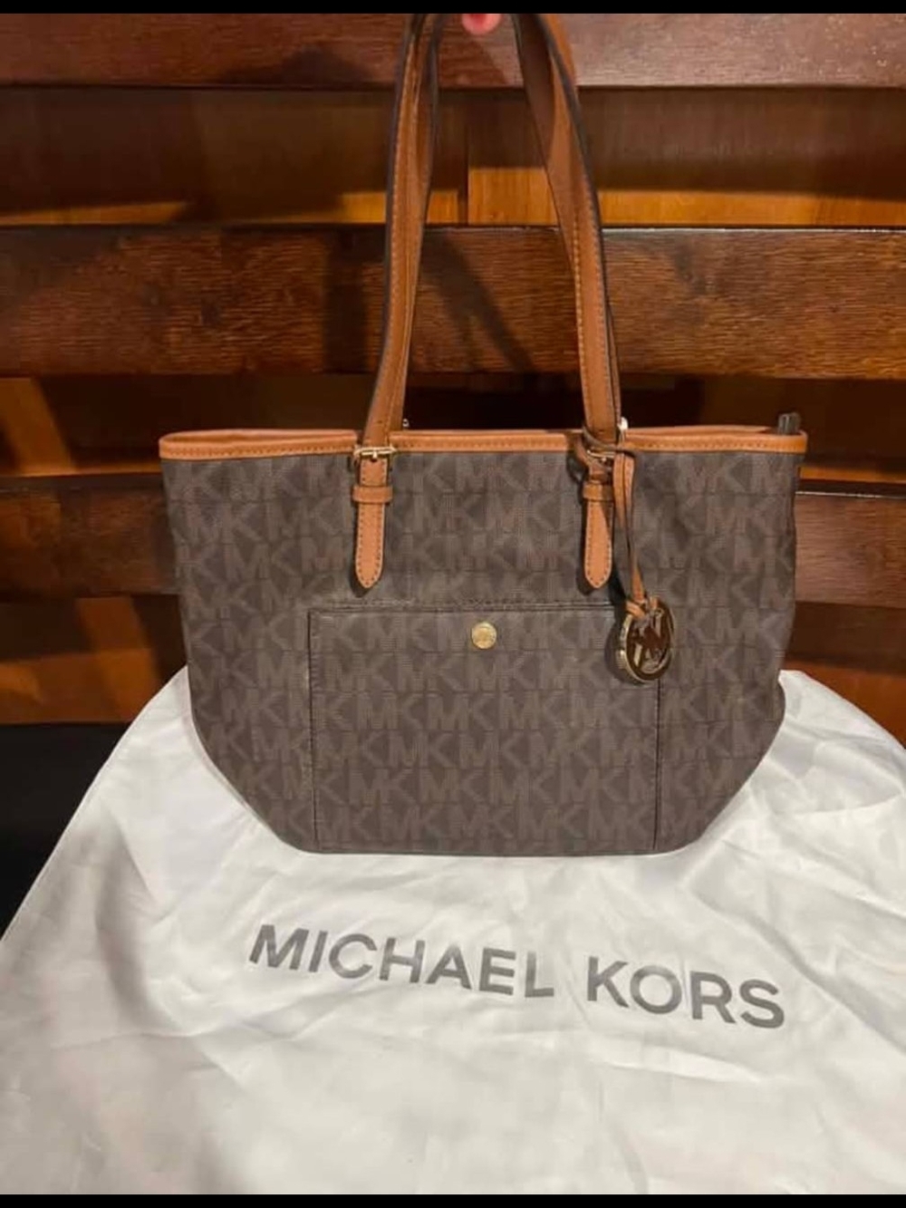 MK Logo Tote w/ Card Holder